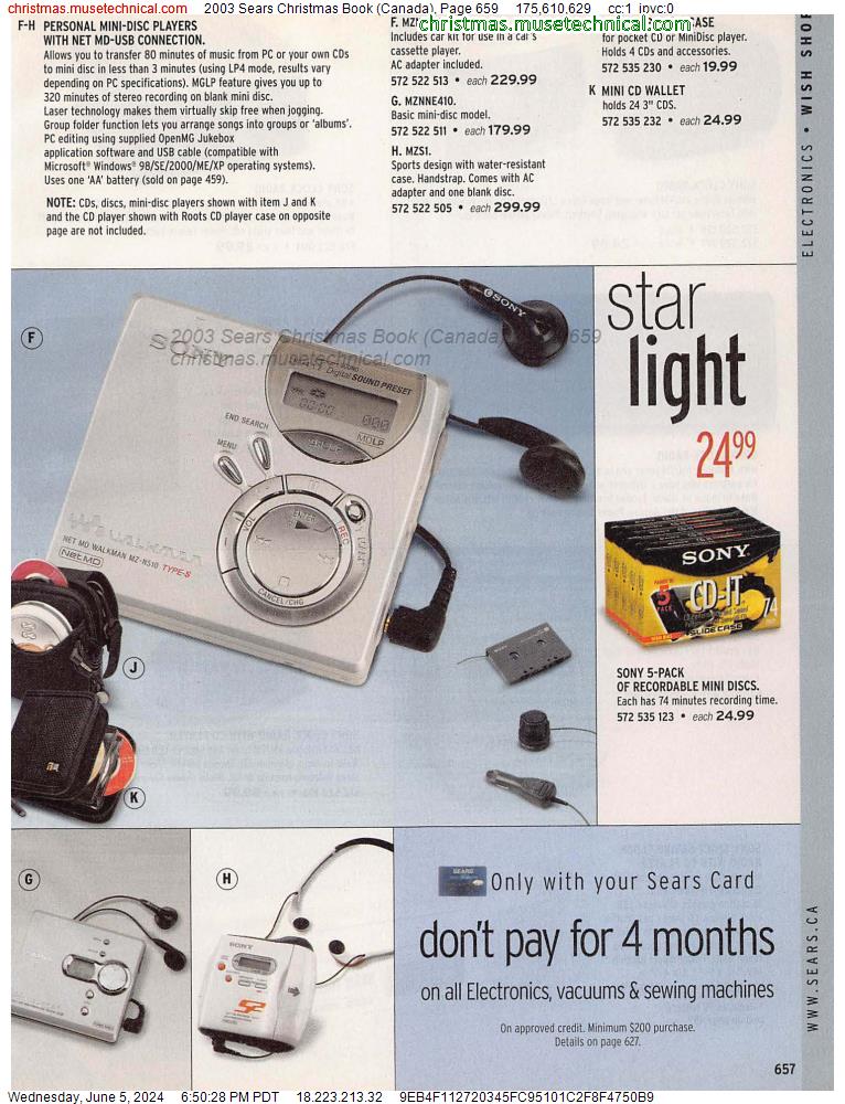 2003 Sears Christmas Book (Canada), Page 659