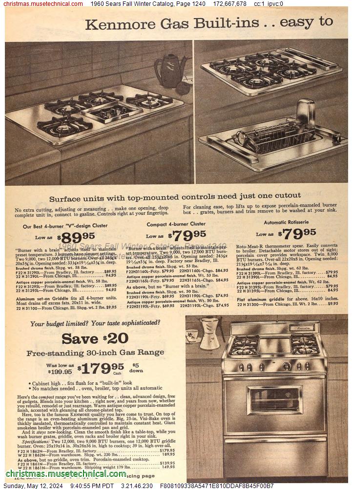 1960 Sears Fall Winter Catalog, Page 1240