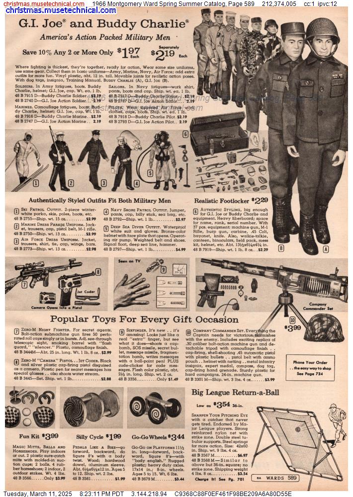 1966 Montgomery Ward Spring Summer Catalog, Page 589