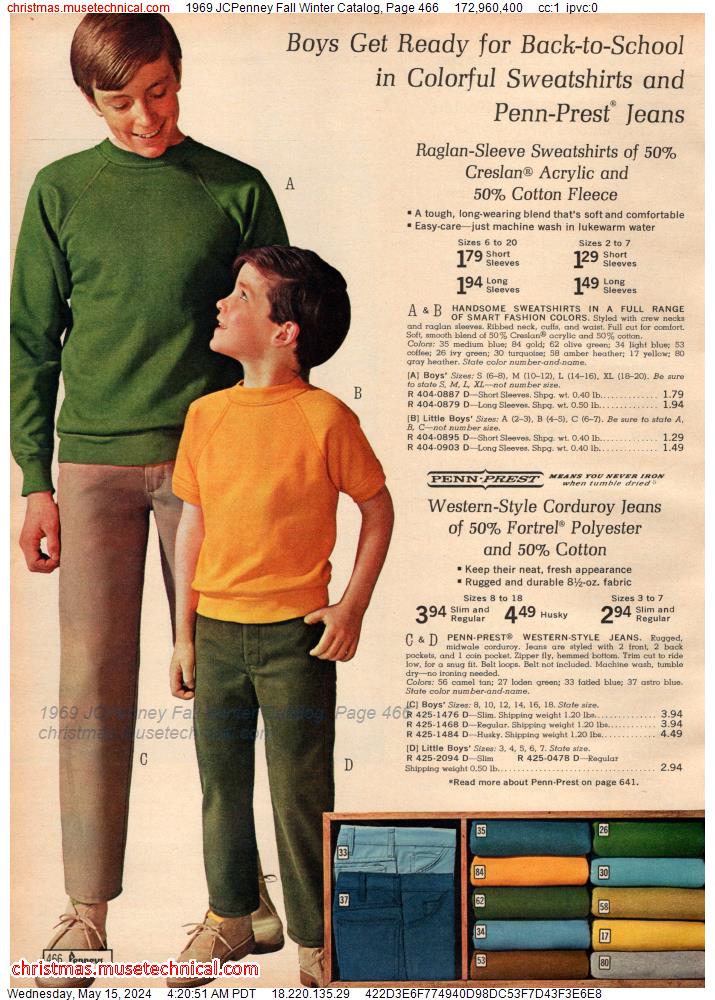 1969 JCPenney Fall Winter Catalog, Page 466