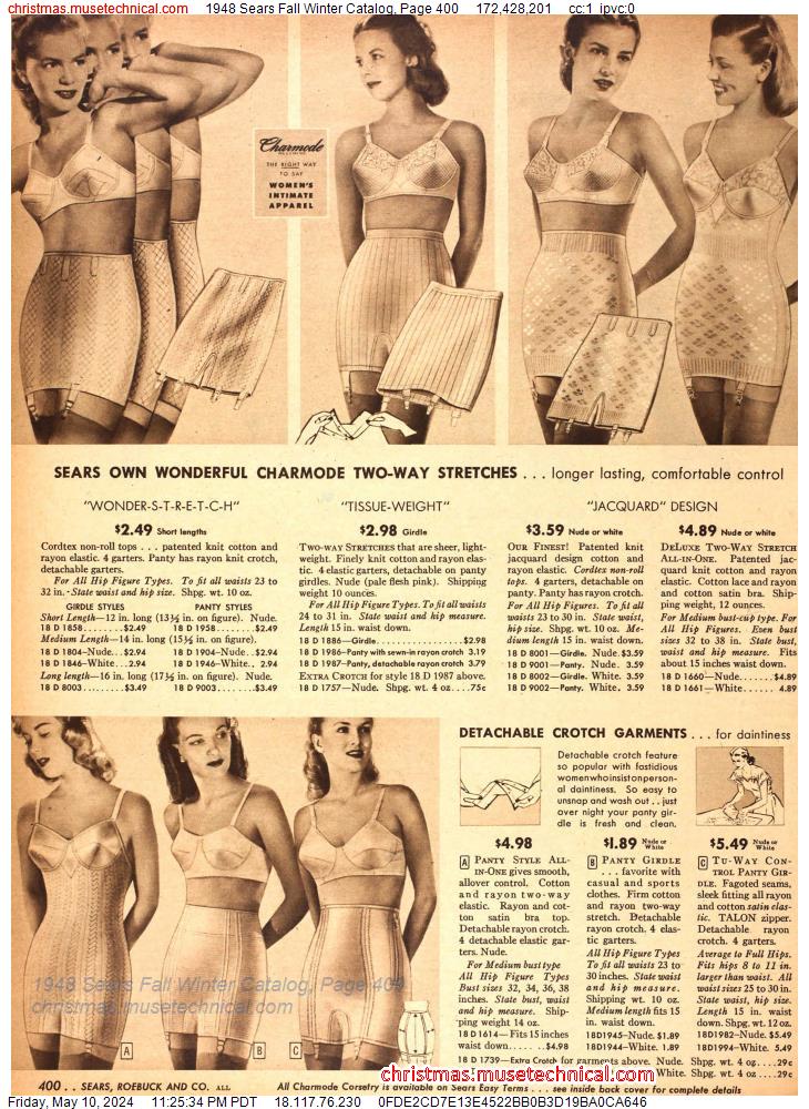 1948 Sears Fall Winter Catalog, Page 400