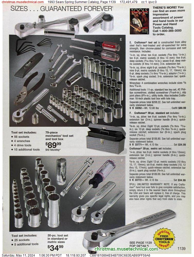 1993 Sears Spring Summer Catalog, Page 1139