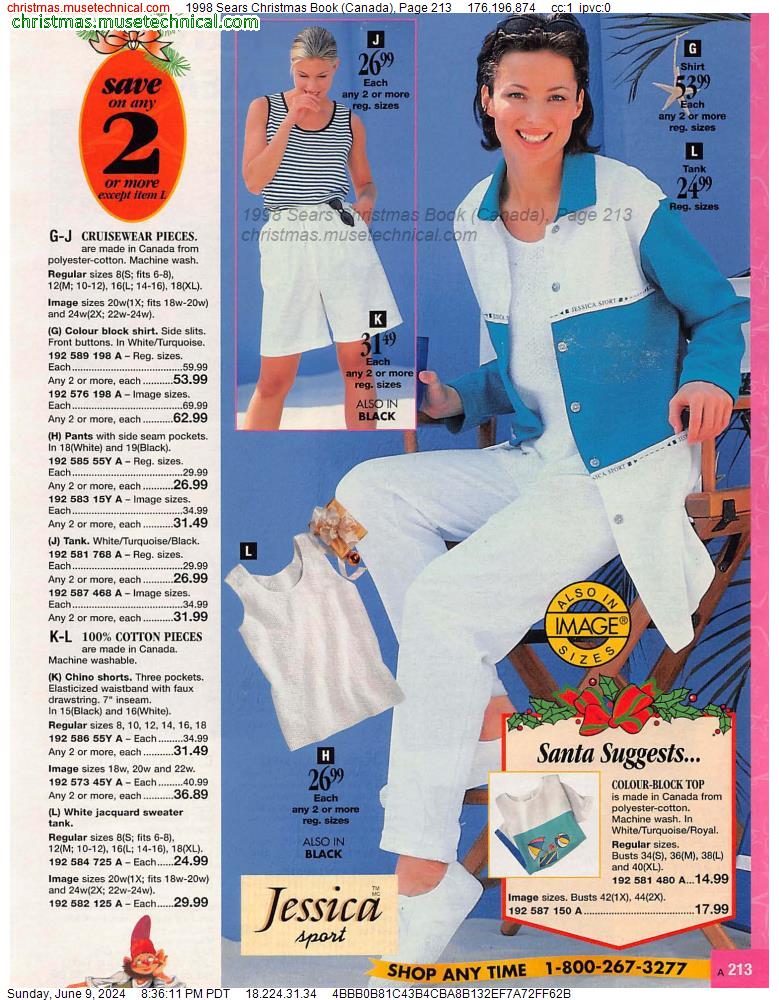 1998 Sears Christmas Book (Canada), Page 213