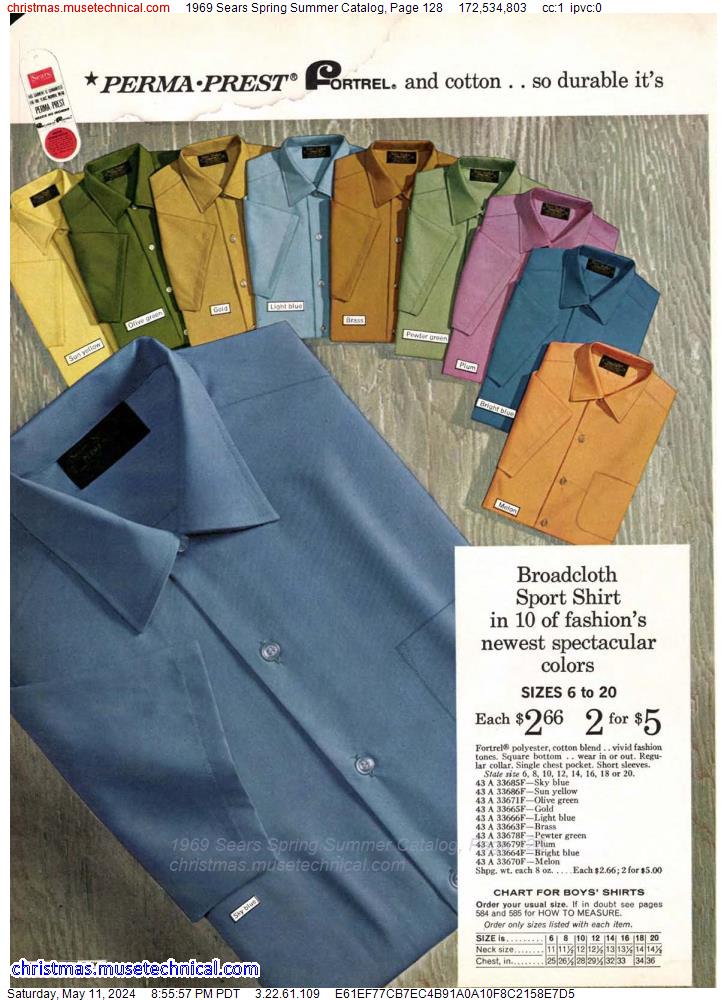 1969 Sears Spring Summer Catalog, Page 128