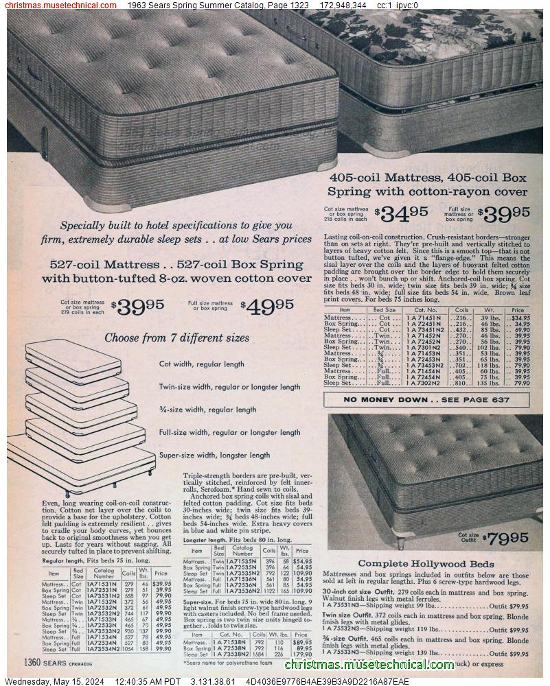 1963 Sears Spring Summer Catalog, Page 1323