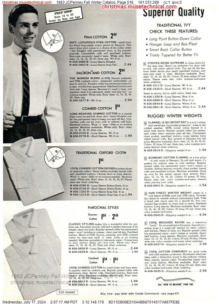 1963 JCPenney Fall Winter Catalog, Page 516
