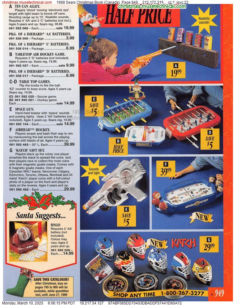 1998 Sears Christmas Book (Canada), Page 949