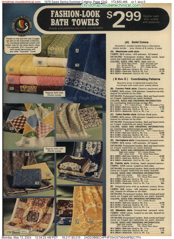 1976 Sears Spring Summer Catalog, Page 1242