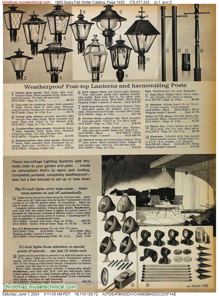 1965 Sears Fall Winter Catalog, Page 1455