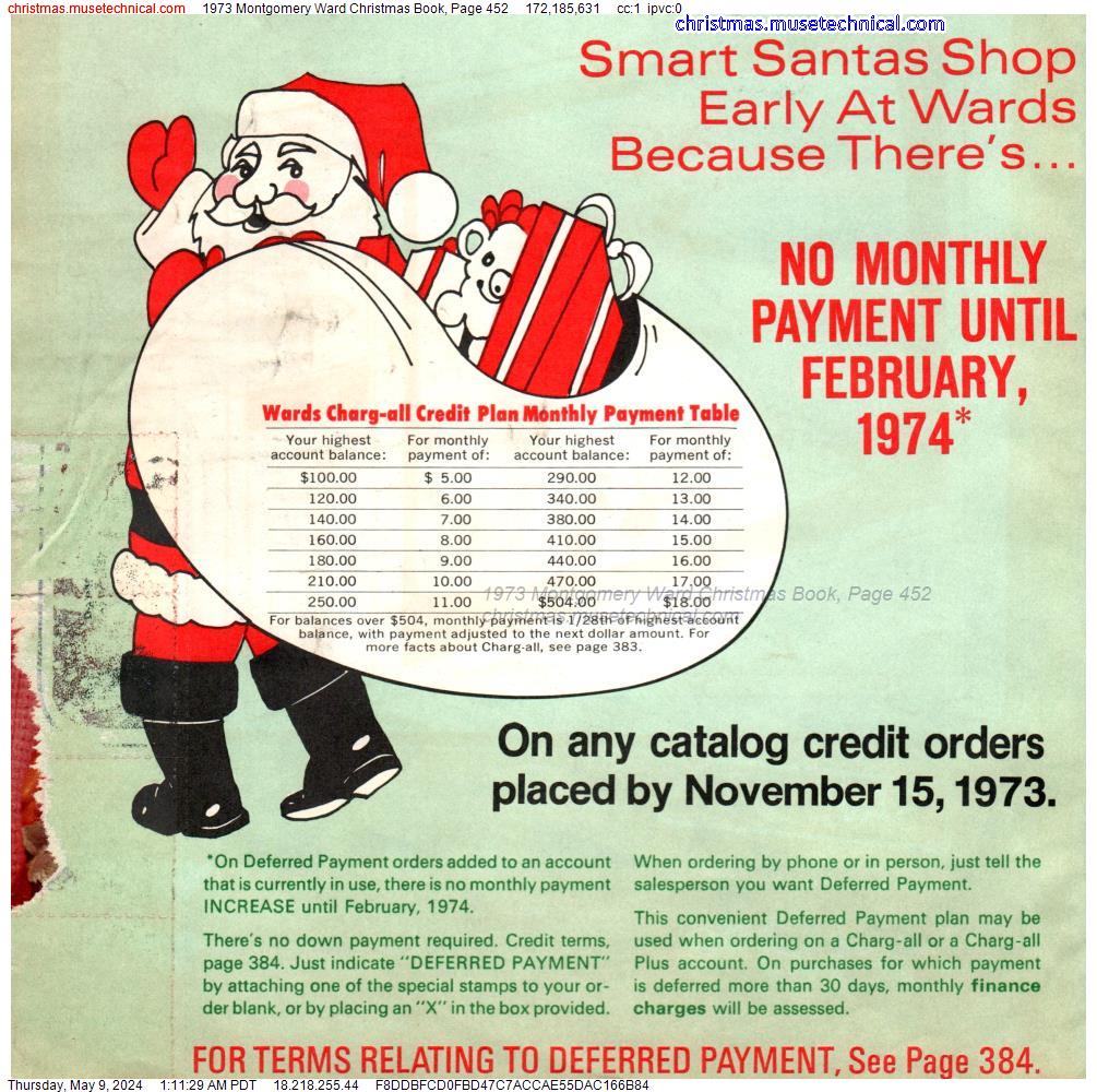 1973 Montgomery Ward Christmas Book, Page 452