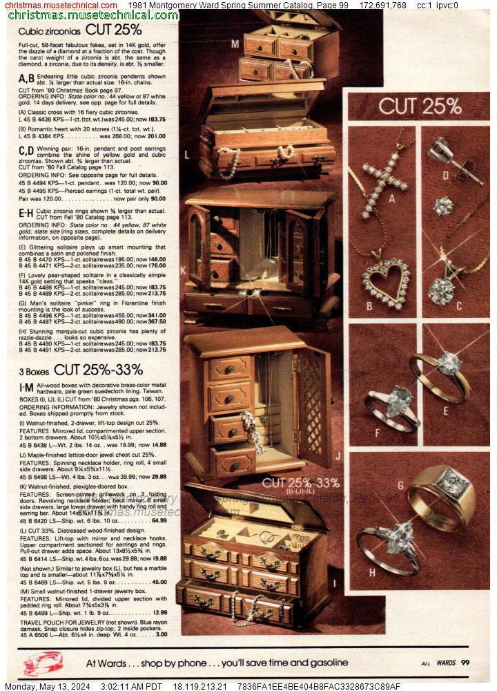 1981 Montgomery Ward Spring Summer Catalog, Page 99