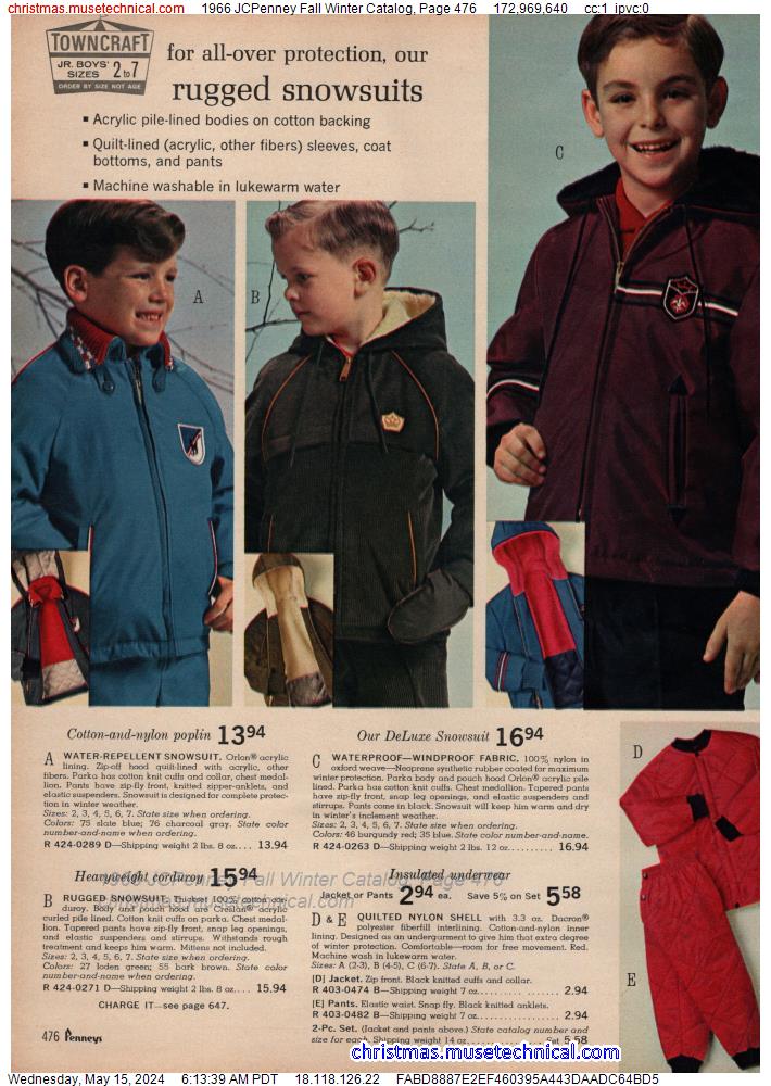 1966 JCPenney Fall Winter Catalog, Page 476