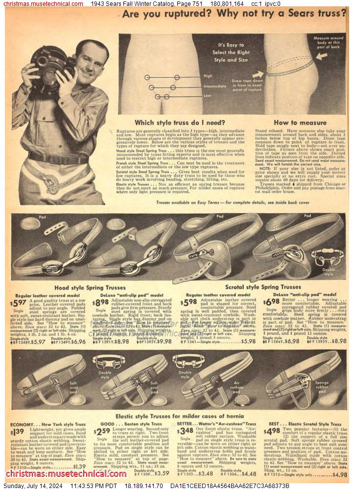 1943 Sears Fall Winter Catalog, Page 751