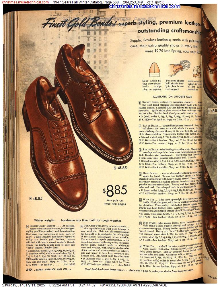 1947 Sears Fall Winter Catalog, Page 568