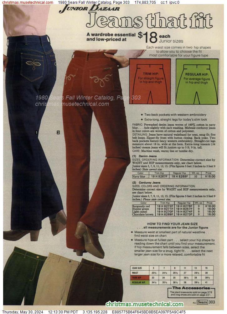 1980 Sears Fall Winter Catalog, Page 303