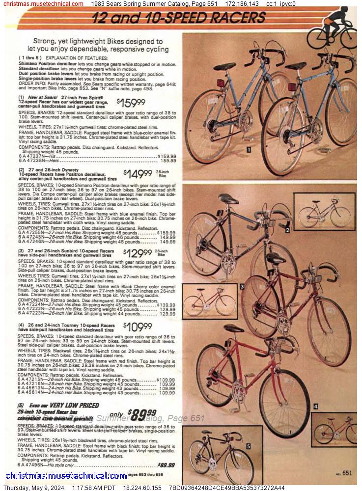 1983 Sears Spring Summer Catalog, Page 651