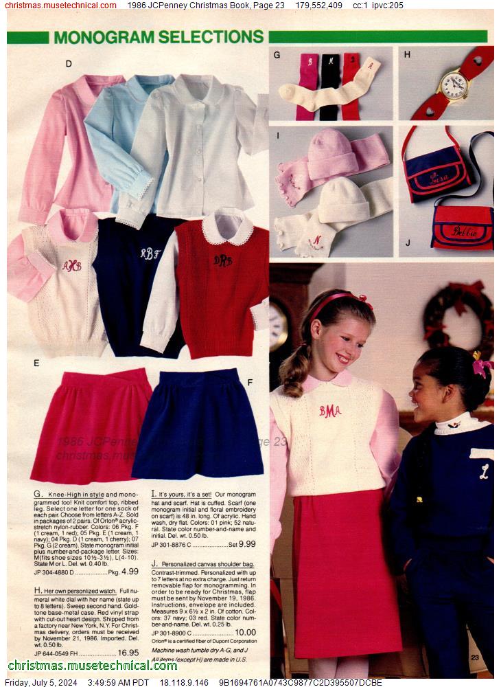 1986 JCPenney Christmas Book, Page 23