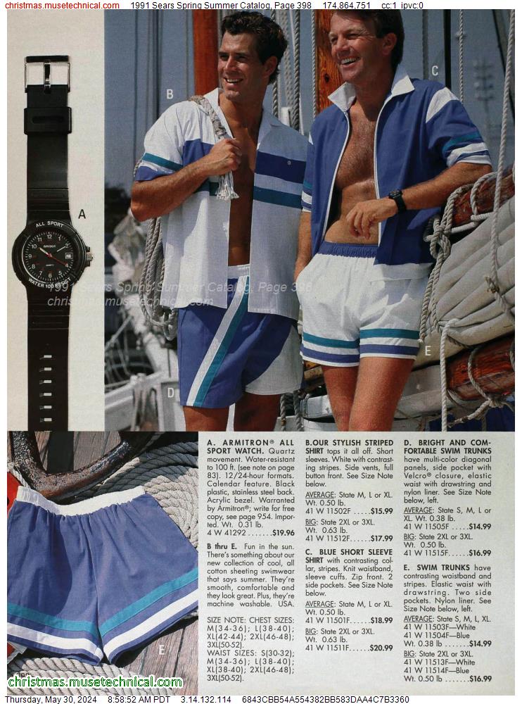 1991 Sears Spring Summer Catalog, Page 398