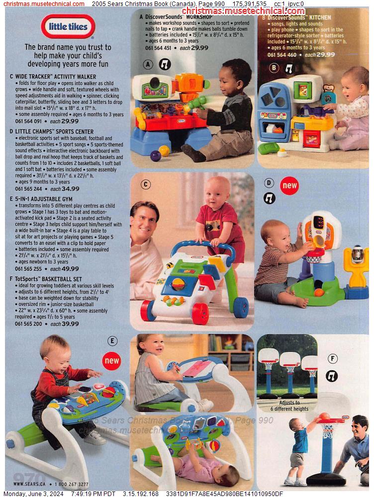 2005 Sears Christmas Book (Canada), Page 990