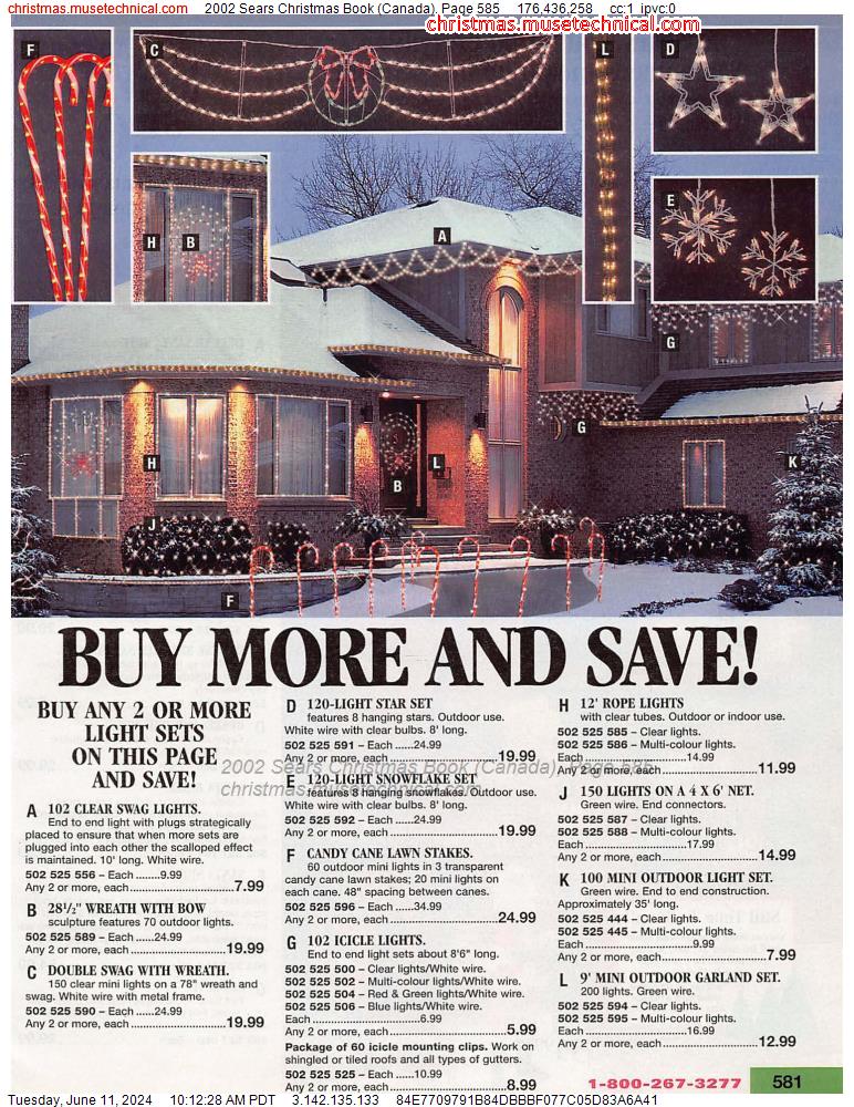2002 Sears Christmas Book (Canada), Page 585