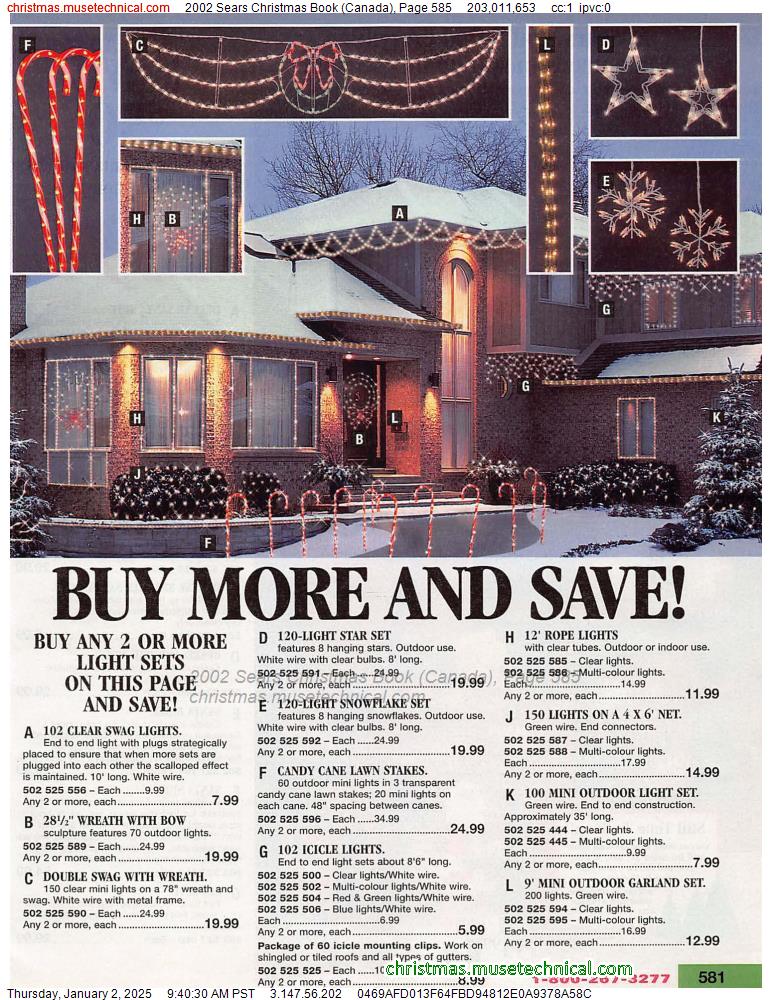 2002 Sears Christmas Book (Canada), Page 585