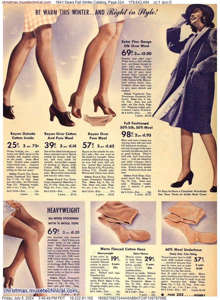 1941 Sears Fall Winter Catalog, Page 224