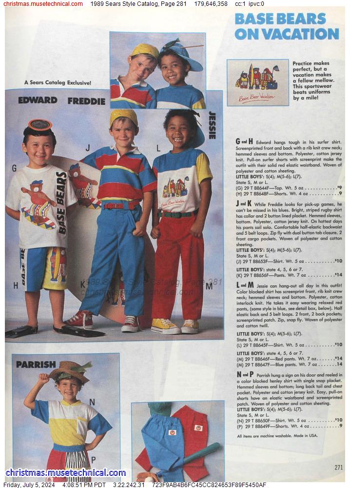 1989 Sears Style Catalog, Page 281