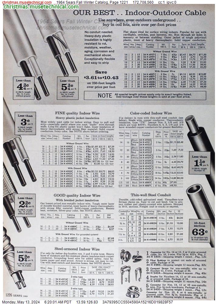1964 Sears Fall Winter Catalog, Page 1221