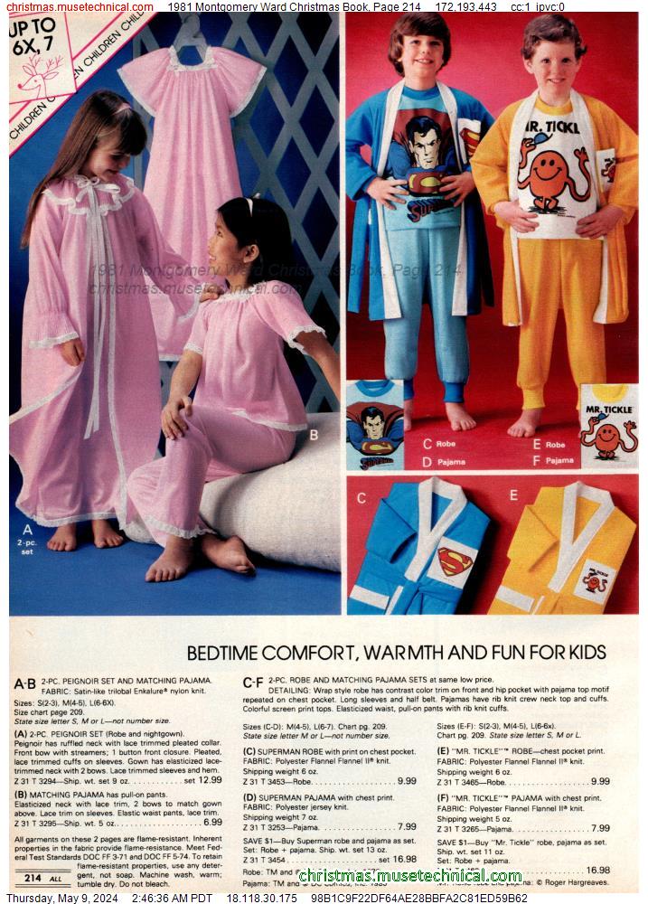 1981 Montgomery Ward Christmas Book, Page 214