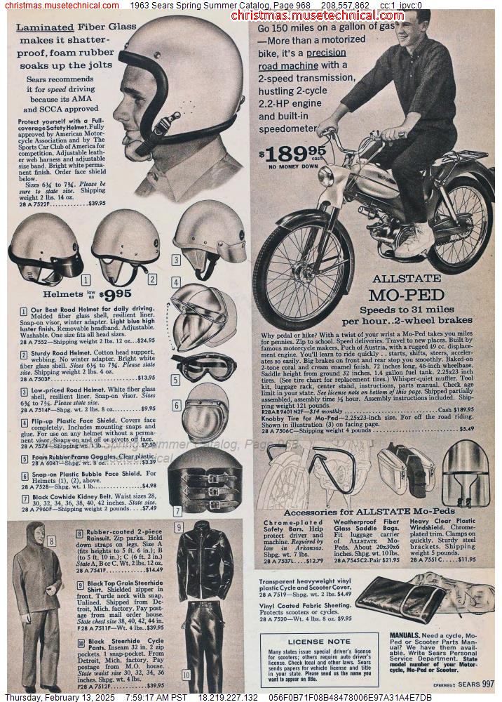 1963 Sears Spring Summer Catalog, Page 968