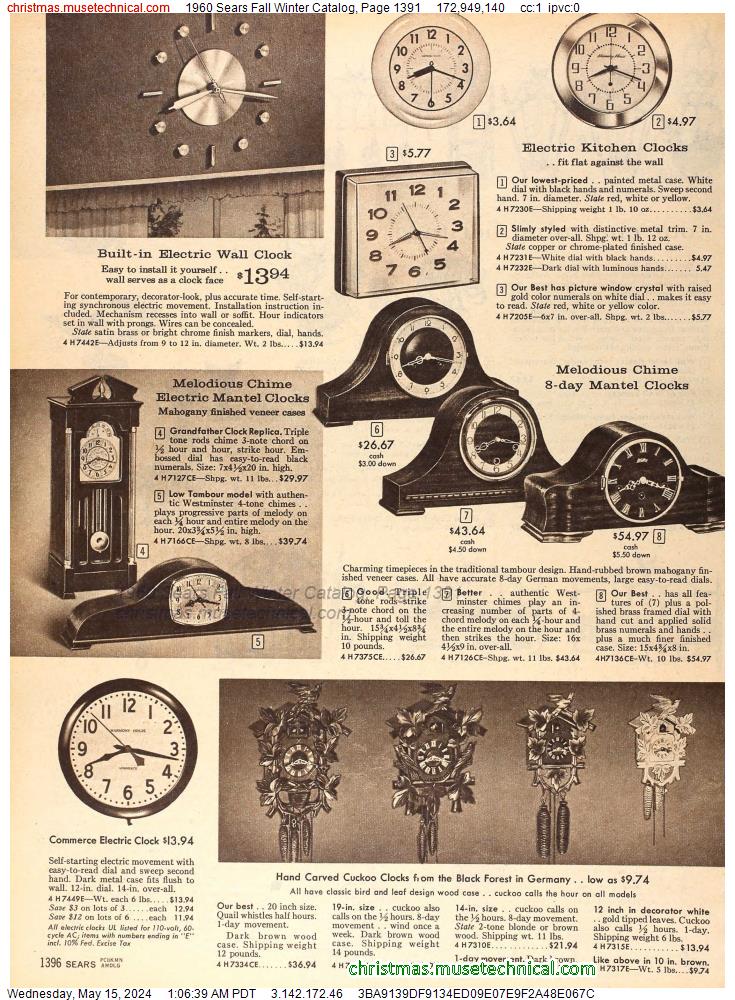 1960 Sears Fall Winter Catalog, Page 1391