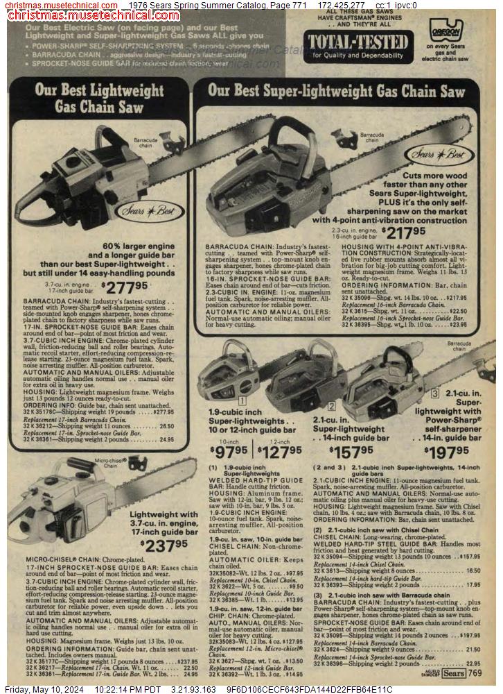1976 Sears Spring Summer Catalog, Page 771
