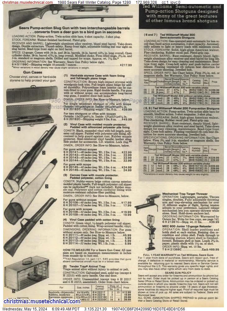 1980 Sears Fall Winter Catalog, Page 1280