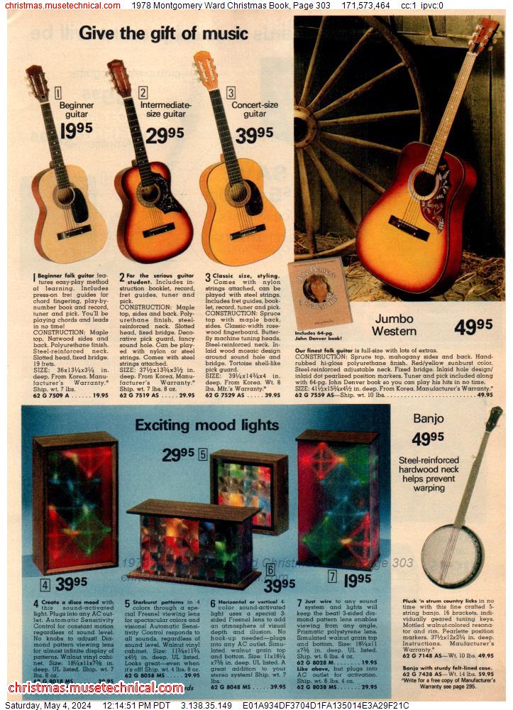 1978 Montgomery Ward Christmas Book, Page 303
