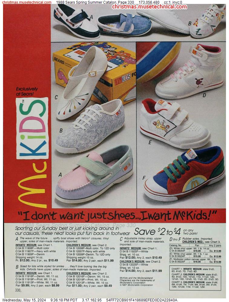 1988 Sears Spring Summer Catalog, Page 330