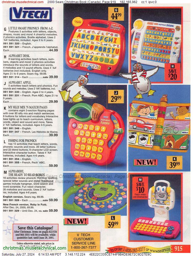 2000 Sears Christmas Book (Canada), Page 919