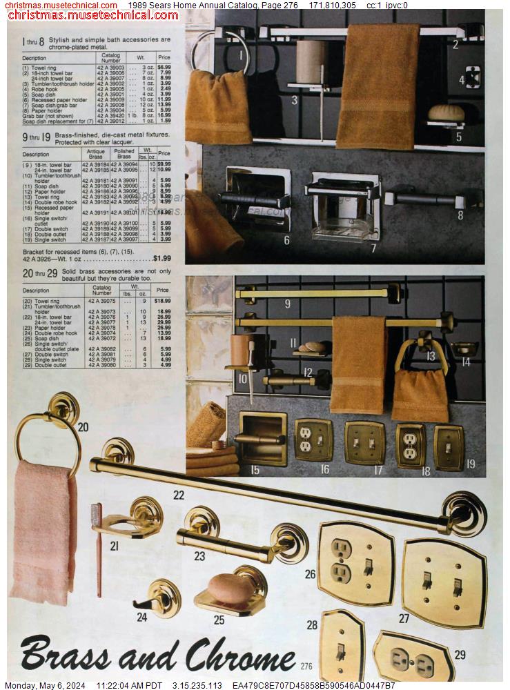 1989 Sears Home Annual Catalog, Page 276