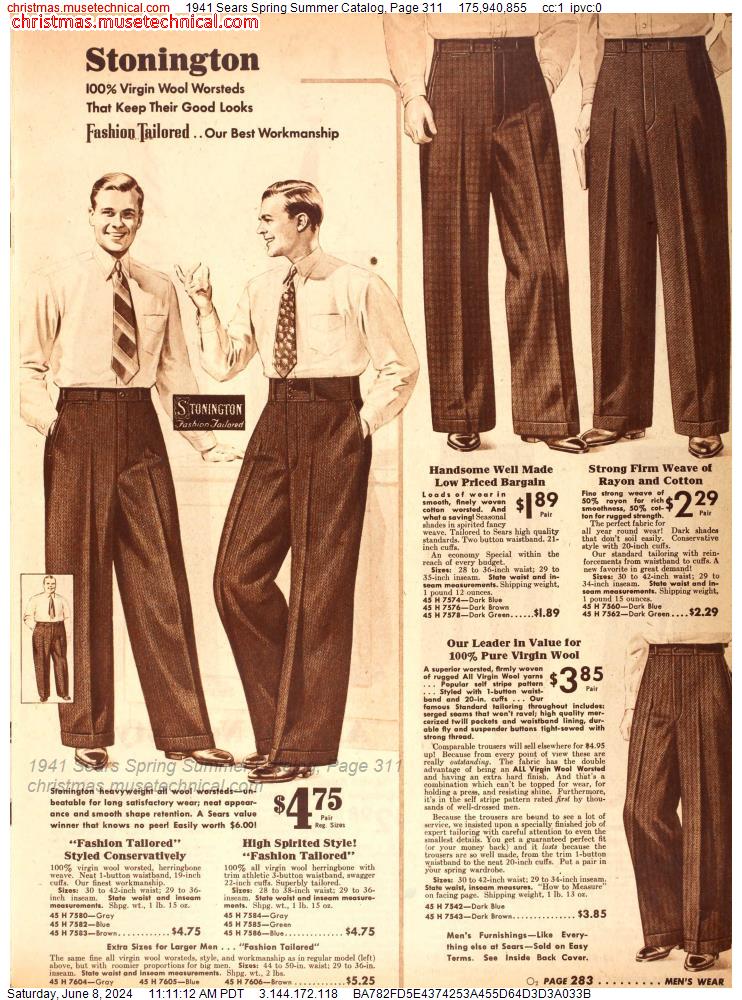 1941 Sears Spring Summer Catalog, Page 311