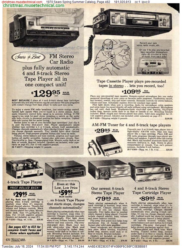 1970 Sears Spring Summer Catalog, Page 462