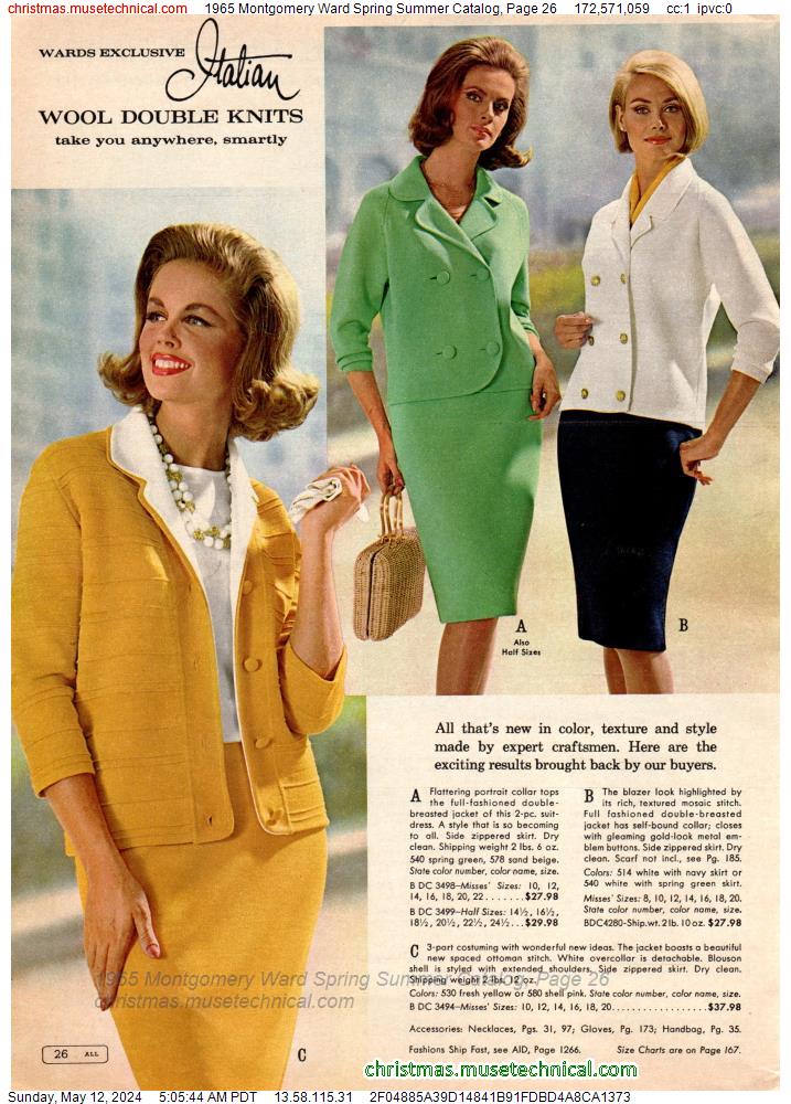1965 Montgomery Ward Spring Summer Catalog, Page 26