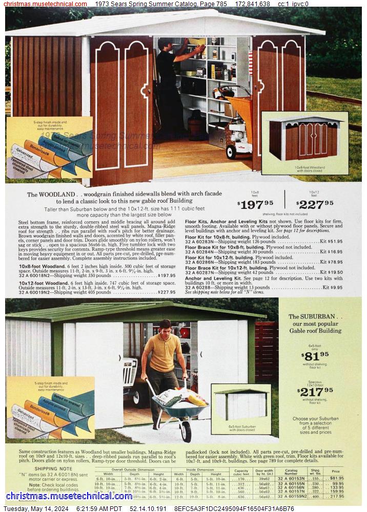 1973 Sears Spring Summer Catalog, Page 785