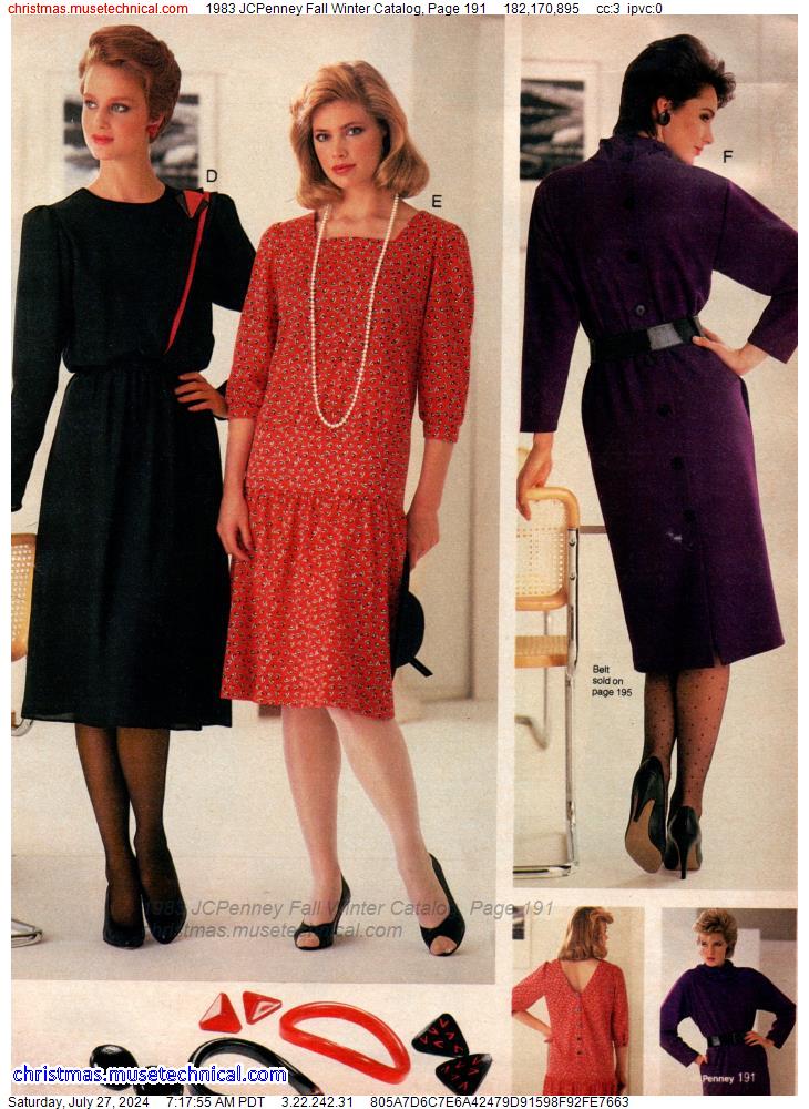 1983 JCPenney Fall Winter Catalog, Page 191