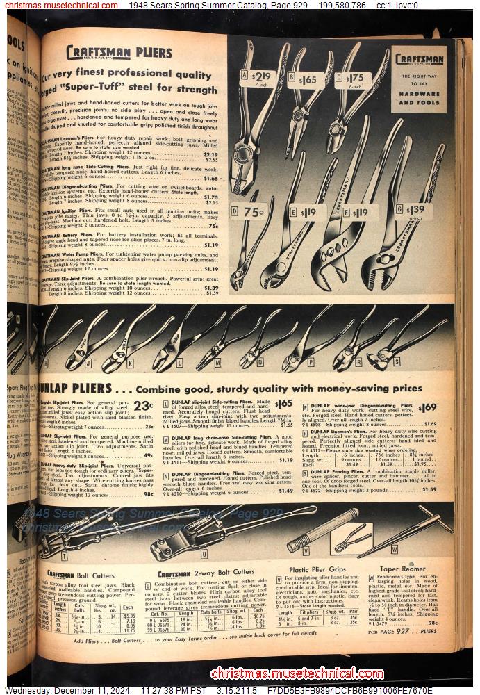 1948 Sears Spring Summer Catalog, Page 929