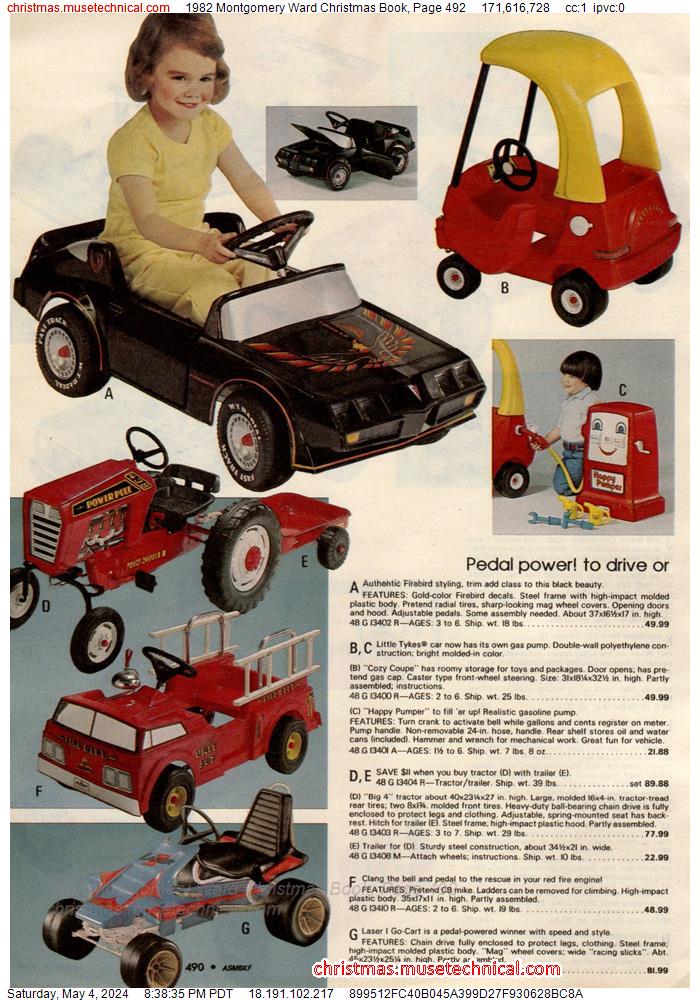 1982 Montgomery Ward Christmas Book, Page 492
