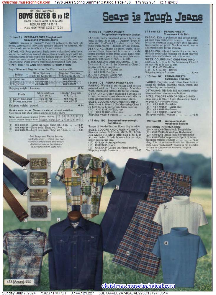 1976 Sears Spring Summer Catalog, Page 436