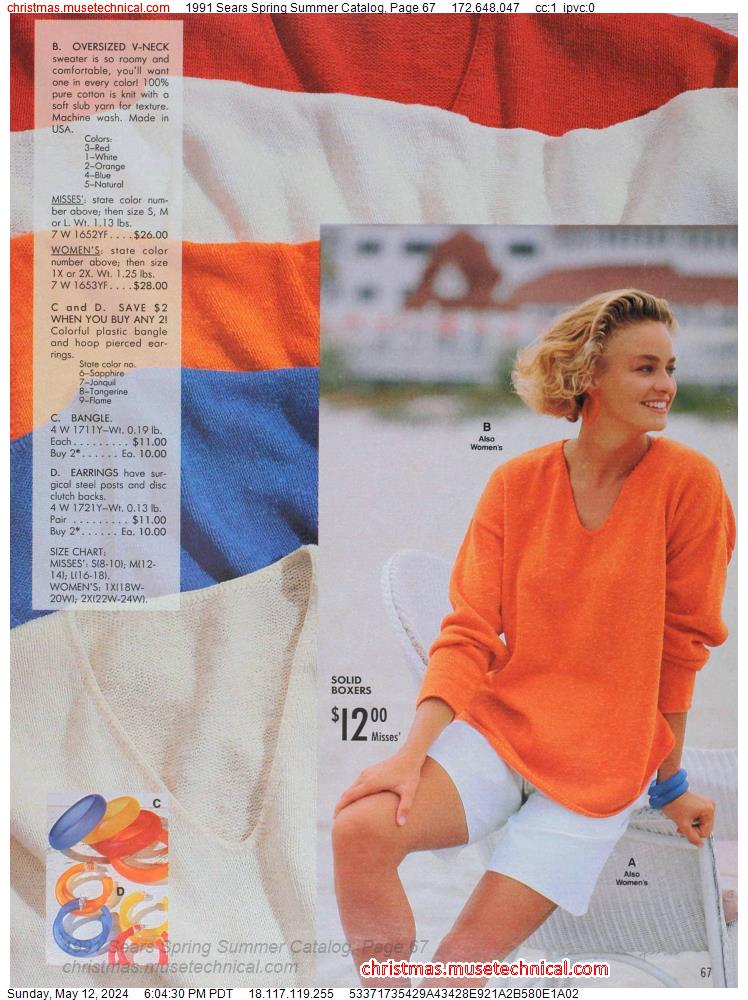 1991 Sears Spring Summer Catalog, Page 67