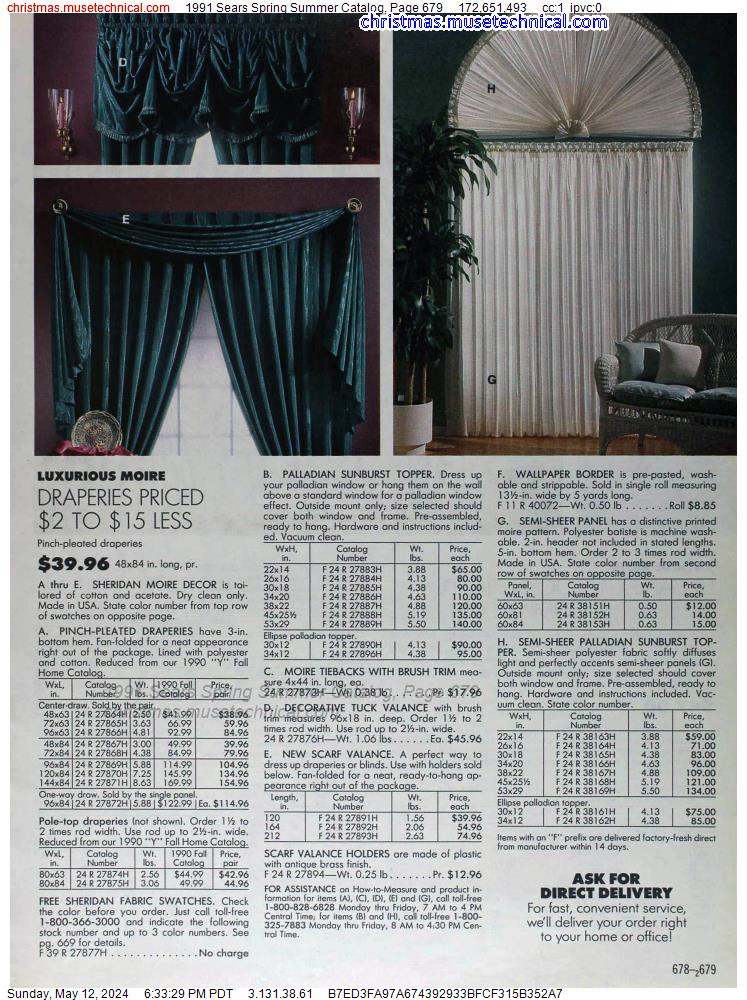 1991 Sears Spring Summer Catalog, Page 679