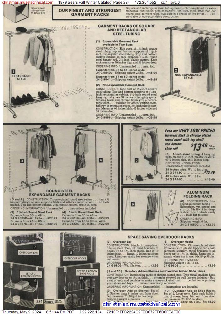 1979 Sears Fall Winter Catalog, Page 284