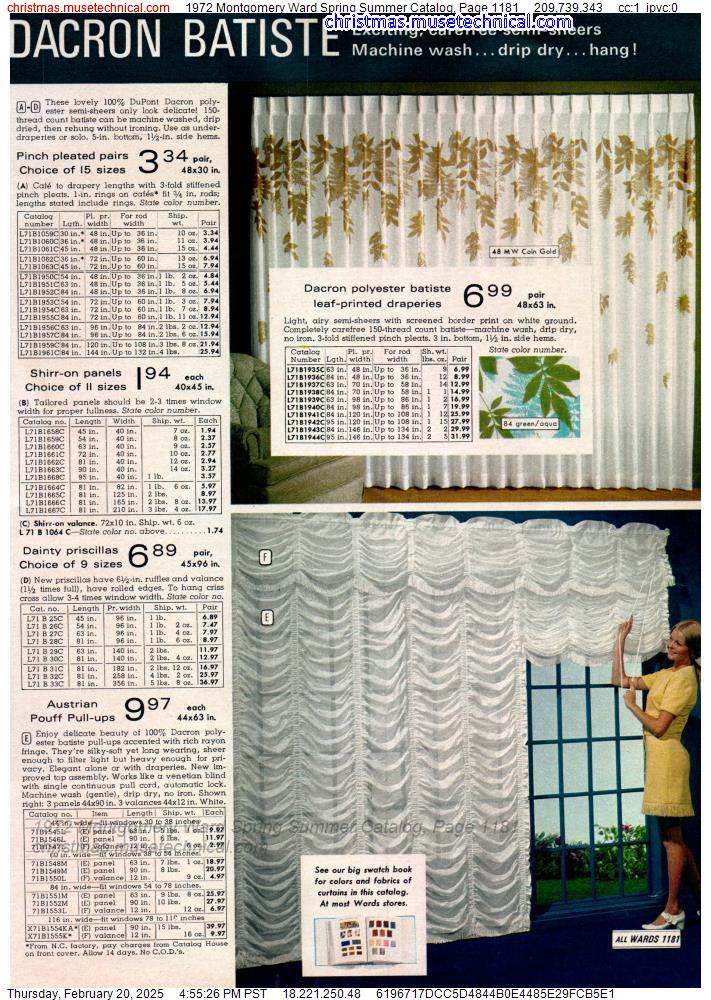 1972 Montgomery Ward Spring Summer Catalog, Page 1181