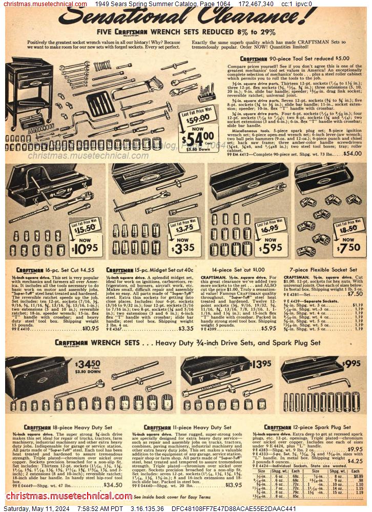 1949 Sears Spring Summer Catalog, Page 1064